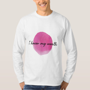 Camiseta afirmações positivas de autoaceitação