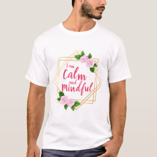 Camiseta afirmações positivas sobre saúde mental e amor 
