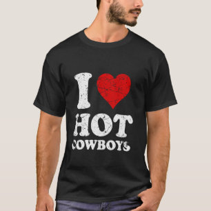 Camiseta Aflito Eu Amo Caubóis Quentes