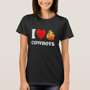 Camiseta Aflito Eu Amo Caubóis Quentes Eu Amo Caubóis Quent