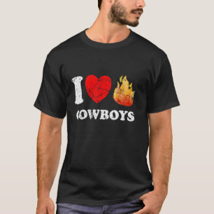 Camiseta Aflito Eu Amo Caubóis Quentes Eu Amo Caubóis Quent