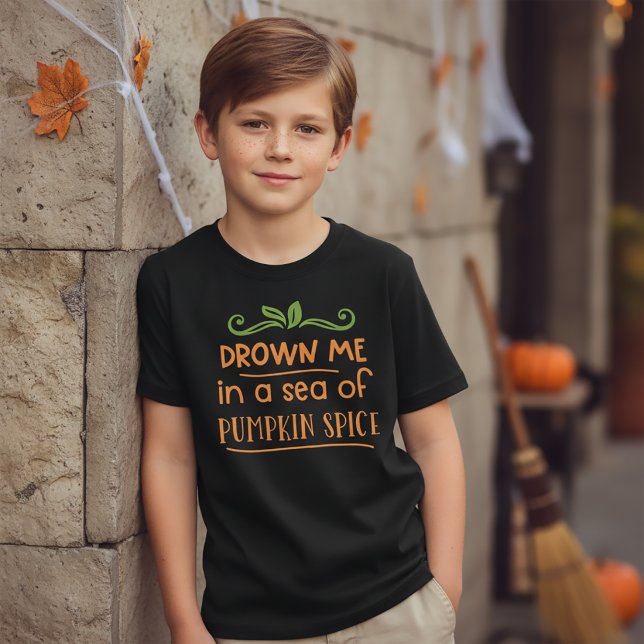 Camiseta Afogue-me num Mar de Abóbora Temática de Halloween (Criador carregado)
