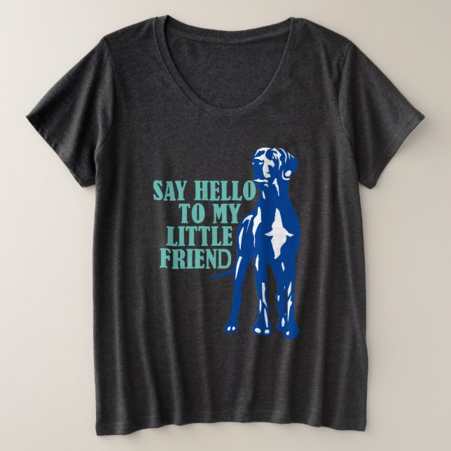 Camiseta Afrase engraçada sobre o Grande Dinamarquês (Frente do Design)