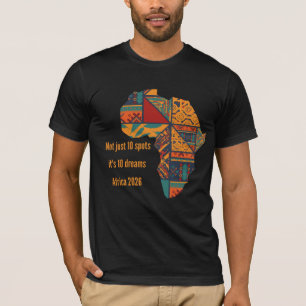 Camiseta África 10 Sonhos 2026 Presente Personalizado para 