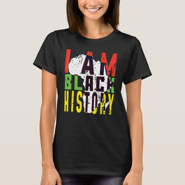 Camiseta África Africana História Negra Orgulho História Ne (Frente)