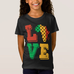 Camiseta África ama história negra africana conturbada M