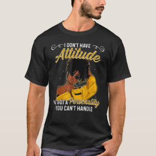 Camiseta África Americana Melanin Queen Black Girl Magic Af