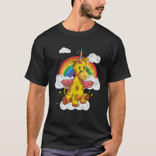 Camiseta África Animal Rainbow Girafficorn Fantasy Giraffe