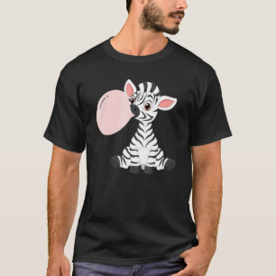 Camiseta África Animal rosa Bublegle Baby Zebra