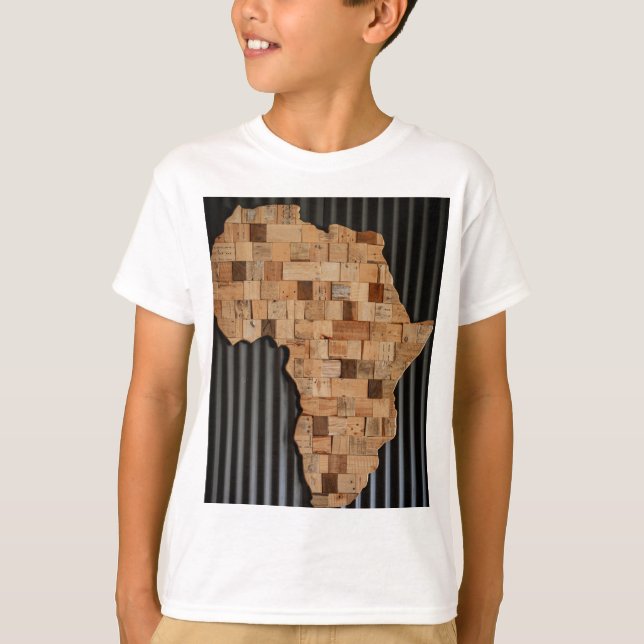 Camiseta África com madeira (Frente)