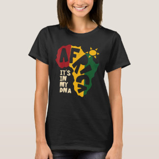 Camiseta África com o sol Está no meu DNA