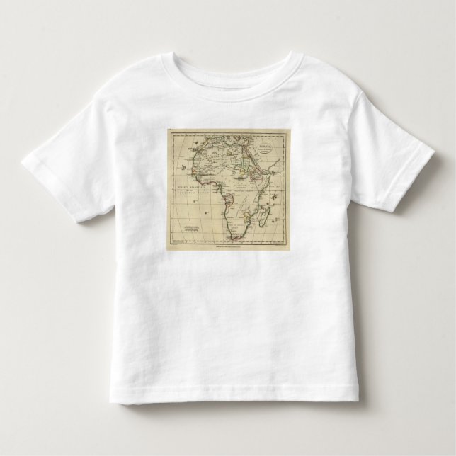 Camiseta África com os limites esboçados (Frente)