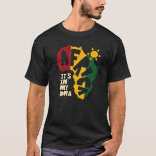 Camiseta África com sol Está no meu DNA