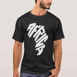 Camiseta África Continente - Letra Orgulho Africano de Cult