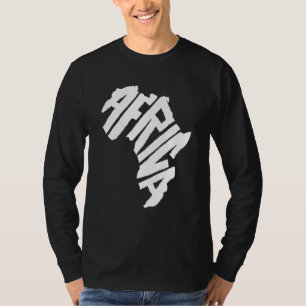 Camiseta África Continente - Letra Orgulho Africano de Cult