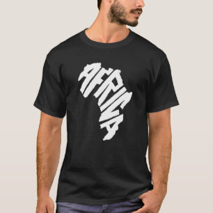 Camiseta África Continente - Letra Orgulho Africano de Cult