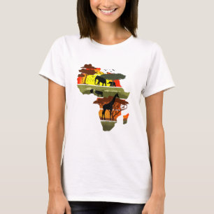 Camiseta África Continente Safari Natureza Selvagem