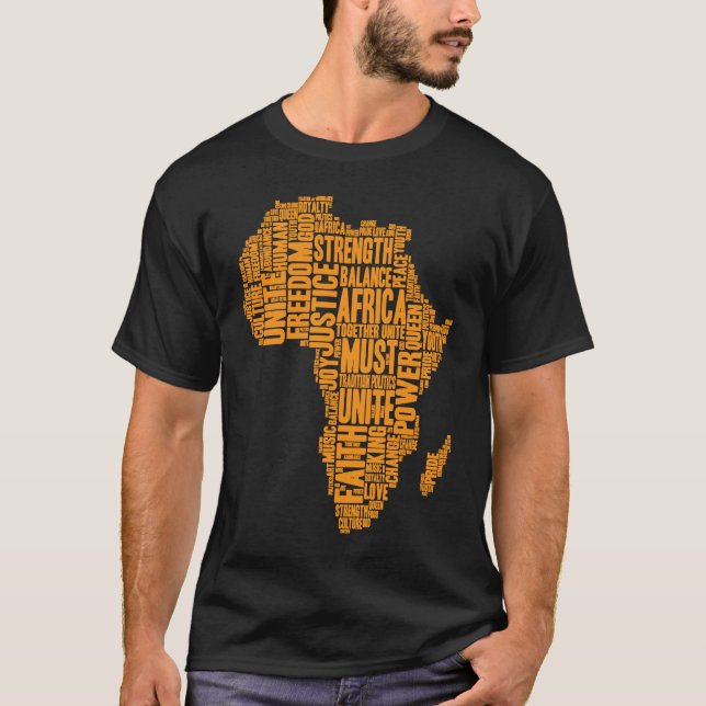Camiseta África deve unir-se (Frente)