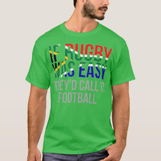 Camiseta África do Sul Engraçado Rugby da África do Sul