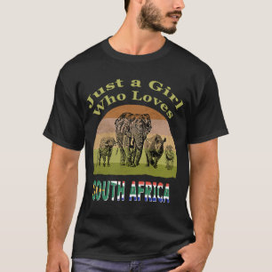 Camiseta África do Sul Grande 5 Wildlife Apenas uma garota 