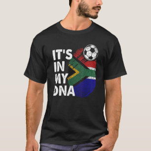 Camiseta África Do Sul Na Minha Bandeira Do Dna Na África D