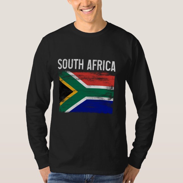 Camiseta África do Sul Orgulho da África do Sul Bandeira Ra (Frente)