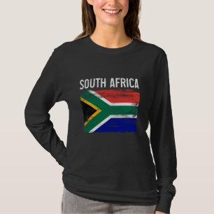 Camiseta África do Sul Orgulho da África do Sul Bandeira Ra