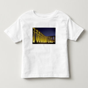 Camiseta África, Egito, Luxor. Pátio do sol de Amenhotep