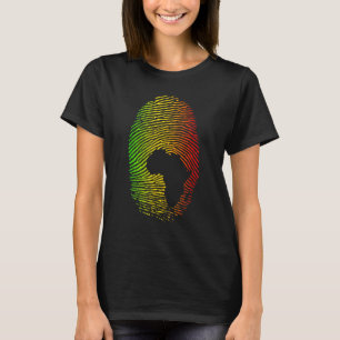 Camiseta África Está Na Minha Impressão Digital DNA Raízes