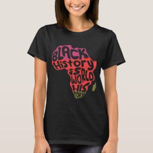 Camiseta África História Negra é História Mundial Africano