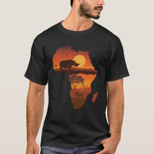 Camiseta África - Leão Rhino Animais Grandes Cinco Safari