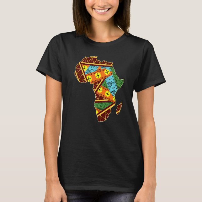 Camiseta África legal Mapa Africanos Africanos Africanos Ge (Frente)