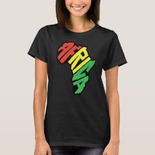 Camiseta África - Letra Continente Reggae - Primo Cultura A