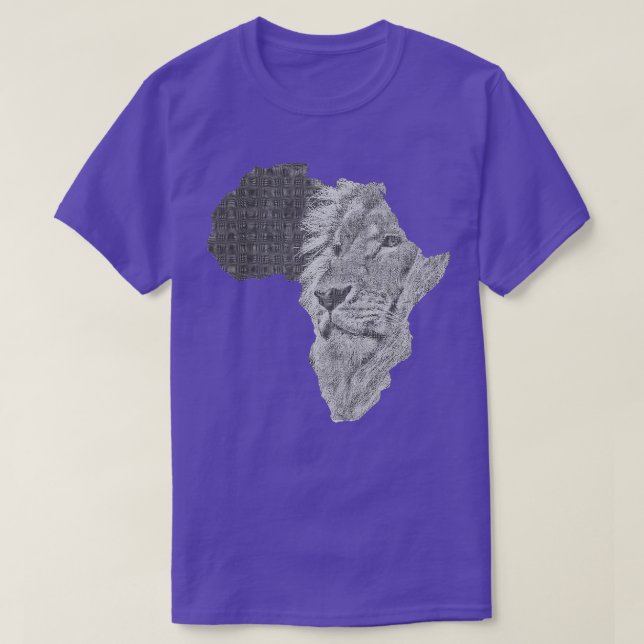 Camiseta Africa Lion Engrenando a África Safari Tee (Frente do Design)