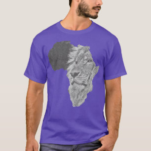 Camiseta Africa Lion Engrenando a África Safari Tee