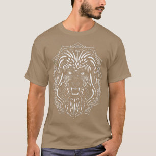 Camiseta África Lover Zoo Animal Mandala Lion