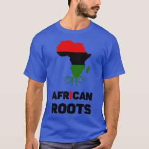 Camiseta África Map Gift with African Roots AfroAmerica