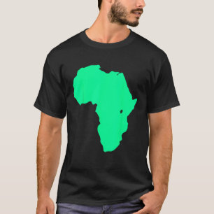 Camiseta África - Mapa gráfico de silhuetas continentais af