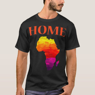 Camiseta África Mapeia a História Negra Mês da América Afri