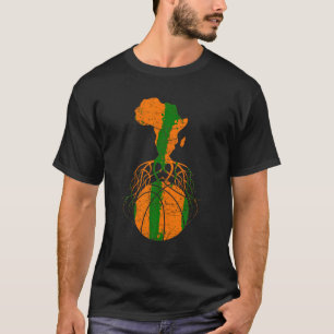 Camiseta África Mapeia Orgulho das Raízes Continentes Afric
