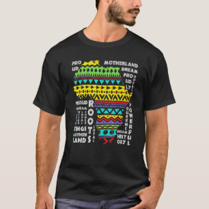 Camiseta África Mapeia Padrões Tradicionais de Dashiki Arte