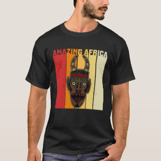 Camiseta Africa Mask African Afro History Reggae Melanin  1