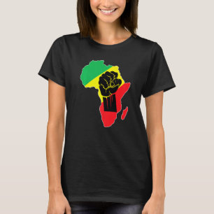 Camiseta África, potência negra África mapeia o orgulho afr