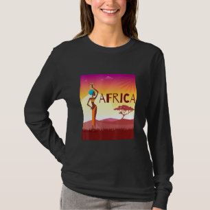 Camiseta África Safari Animais Selvagens Cute Novelty 5