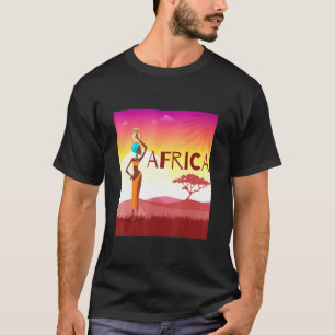 Camiseta África Safari Animais Selvagens Cute Novelty 5