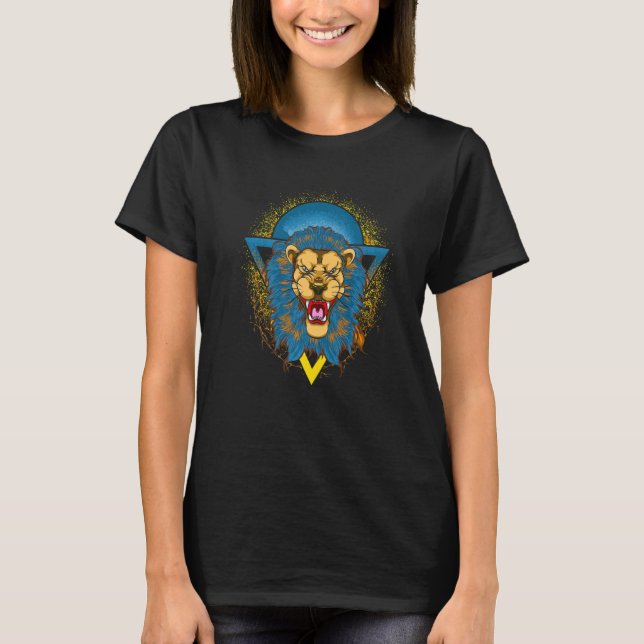 Camiseta Africa Safari Animal Zoo Animal  Lion (Frente)