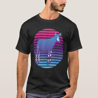 Camiseta Africa Safari Okapi Zoo Animal 90s Vaporwave Okapi