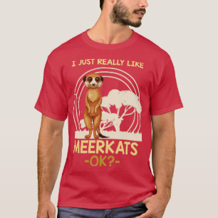 Camiseta Africa Savanna Animal Zoo Keeper Meerkat
