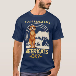 Camiseta Africa Savanna Animal Zoo Keeper Meerkat