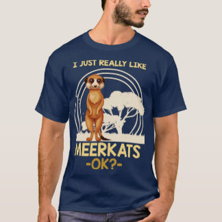 Camiseta Africa Savanna Animal Zoo Keeper Meerkat